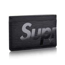 Pouzdro na karty Louis Vuitton x Supreme Porte Carte Simple M67753 z epi kůže
