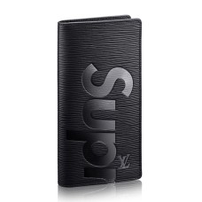 Peněženka Louis Vuitton x Supreme Brazza M67721 z epi kůže
