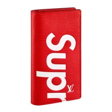 Peněženka Louis Vuitton x Supreme Brazza M67719 z epi kůže