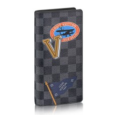 Peněženka Louis Vuitton Brazza N64438 Damier Graphite Stickers