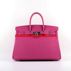 Hermes Birkin 30cm Togo kožené kabelky růžové stříbrné
