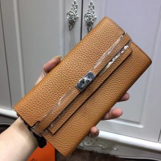 Hermes Kelly peněženka Togo kůže velbloudí