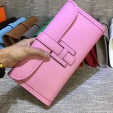 Hermes Epsom kožená kabelka Jige 29cm růžová