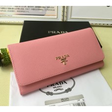 Peněženka Prada 1M1132 Saffiano Leather Pink