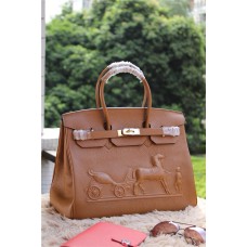 Hermes Birkin Horse Togo kožená hnědá 35cm