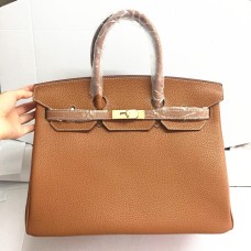 Hermes Birkin 35cm Togo kožené kabelky velbloudí zlato
