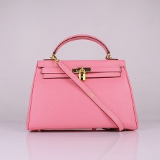 Hermes Kelly 32cm Togo kůže 6108 třešňově růžová zlatá