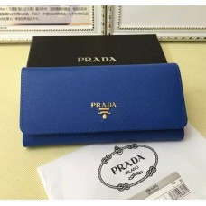Peněženka Prada 1M1132 Saffiano Leather Blue