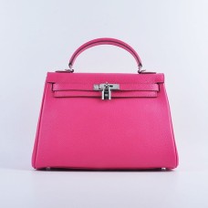 Hermes Kelly 32cm Togo kůže 6108 růžové stříbro
