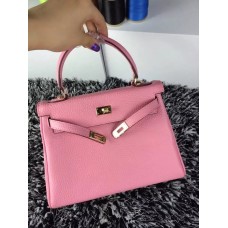 Hermes Kelly 25cm Togo kůže růžové zlato