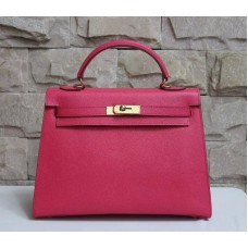 Hermes Kelly 32cm Epsom kožená kabelka růžové zlato