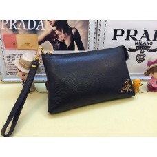 Pánská kožená taška Prada 3318 černá