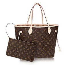 Louis Vuitton M40995 Neverfull MM ramenní taška s monogramem, plátěná