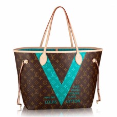 Louis Vuitton M41601 Neverfull MM ramenní taška s monogramem, plátěná