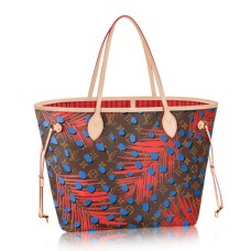 Louis Vuitton M41978 Neverfull MM ramenní taška s monogramem, plátěná