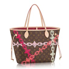 Louis Vuitton M41991 Neverfull MM ramenní taška s monogramem, plátěná