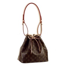 Louis Vuitton M42226 Petit Noe ramenní taška s monogramem, plátěná