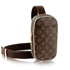 Plátno s monogramem Louis Vuitton M51870 Pochette Gange Hip Pack