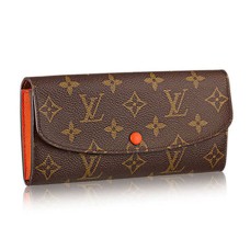 Peněženka Louis Vuitton M60696 Emilie s monogramem a plátěným vzorem
