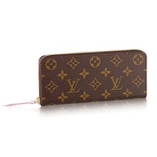 Peněženka Louis Vuitton M61298 Clemence s monogramem a plátěným vzorem