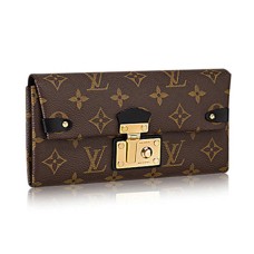 Peněženka Louis Vuitton M61499 s trojúhelníkovým řetízkem a monogramem z plátna