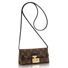 Peněženka Louis Vuitton M61502 s trojúhelníkovým řetízkem a monogramem z plátna