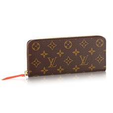 Peněženka Louis Vuitton M61536 Clemence s monogramem a plátěným vzorem