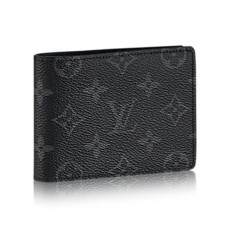Peněženka Louis Vuitton M61695 s více nápisy, monogram, Eclipse, plátno