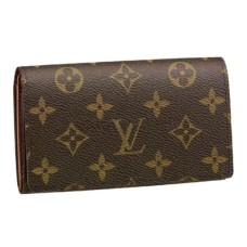Peněženka Louis Vuitton M61736 Tresor s monogramem a plátnem