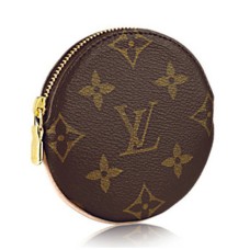 Louis Vuitton M61926 kulatá peněženka na mince s monogramem, plátno
