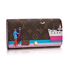 Peněženka Louis Vuitton M62137 Sarah s monogramem a plátěným potiskem