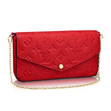 Louis Vuitton M64065 Pochette Felicie Řetízková peněženka Monogram Empreinte Leather