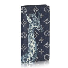 Peněženka Louis Vuitton M66025 Brazza s monogramem a plátnem