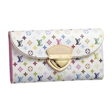 Monogram Louis Vuitton M93736 Eugenie Wallet Monogram Vícebarevné plátno