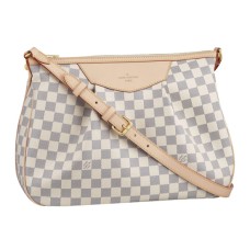 Louis Vuitton N41112 Siracusa MM Crossbody kabelka Damier Azur Canvas