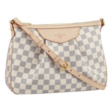 Louis Vuitton N41113 Siracusa PM Crossbody kabelka Damier Azur Canvas