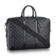Louis Vuitton N41123 Porte-Documents Voyage GM Aktovka Damier Graphite Canvas