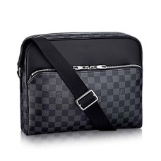 Louis Vuitton N41409 Dayton Reporter MM taška přes rameno Damier Graphite Canvas