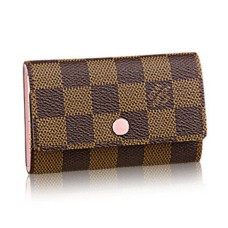 Louis Vuitton N41624 6 držák na klíče Damier Ebene Canvas
