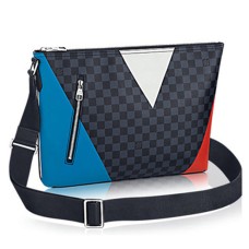 Louis Vuitton N41640 Mick MM Regatta taška přes rameno Damier Cobalt Canvas