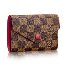 Louis Vuitton N41659 Victorine peněženka Damier Ebene Canvas