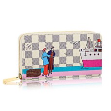 Louis Vuitton N41668 Zippy peněženka Damier Azur Canvas