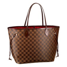 Louis Vuitton N51105 Neverfull MM taška přes rameno Damier Ebene Canvas