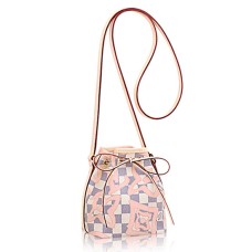 Louis Vuitton N60052 Nano Noe ramenní taška Damier Azur Canvas