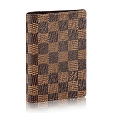 Louis Vuitton N60189 Obal na pas Damier Ebene Canvas