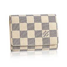 Pouzdro na vizitky Louis Vuitton N61746 Damier Azur Canvas