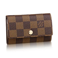 Louis Vuitton N62630 6 držák na klíče Damier Ebene Canvas