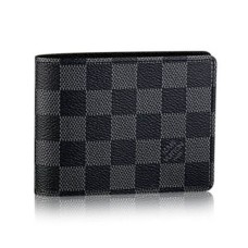 Louis Vuitton N62663 vícenásobná peněženka Damier Graphite Canvas