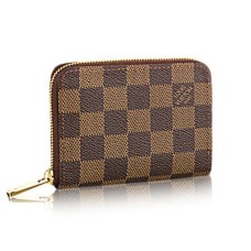 Louis Vuitton N63070 Zippy peněženka na mince Damier Ebene Canvas