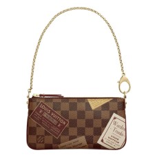 Plátno Louis Vuitton N63080 Pochette Milla MM Damier Ebene